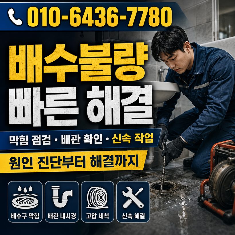 범일동 하수구막힘 빠른출동 5