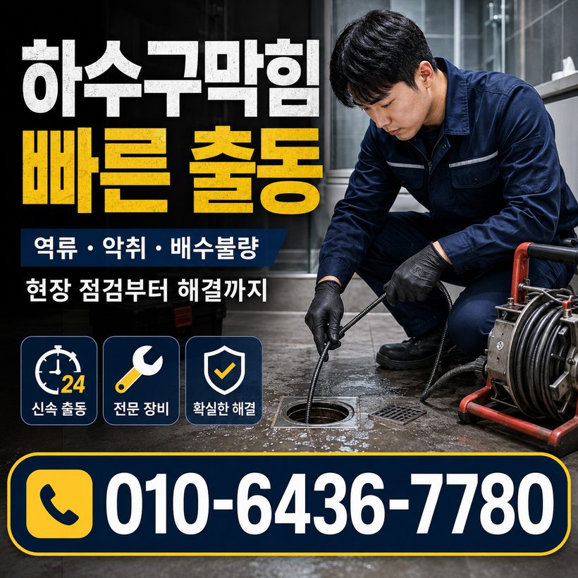 남항동 하수구막힘 빠른출동 4
