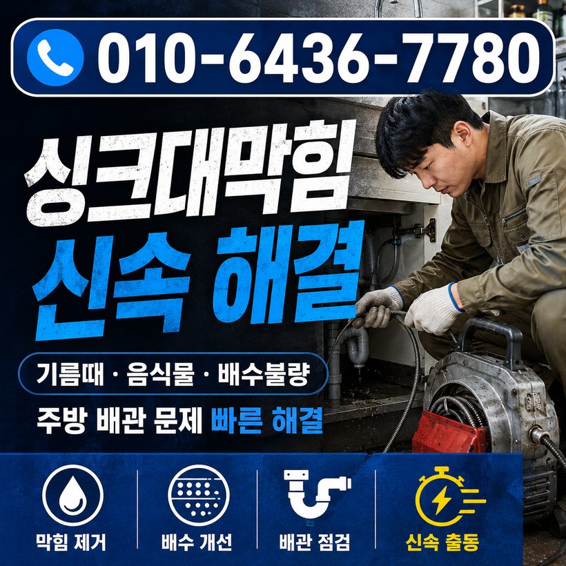 우암동 하수구막힘 빠른출동 5