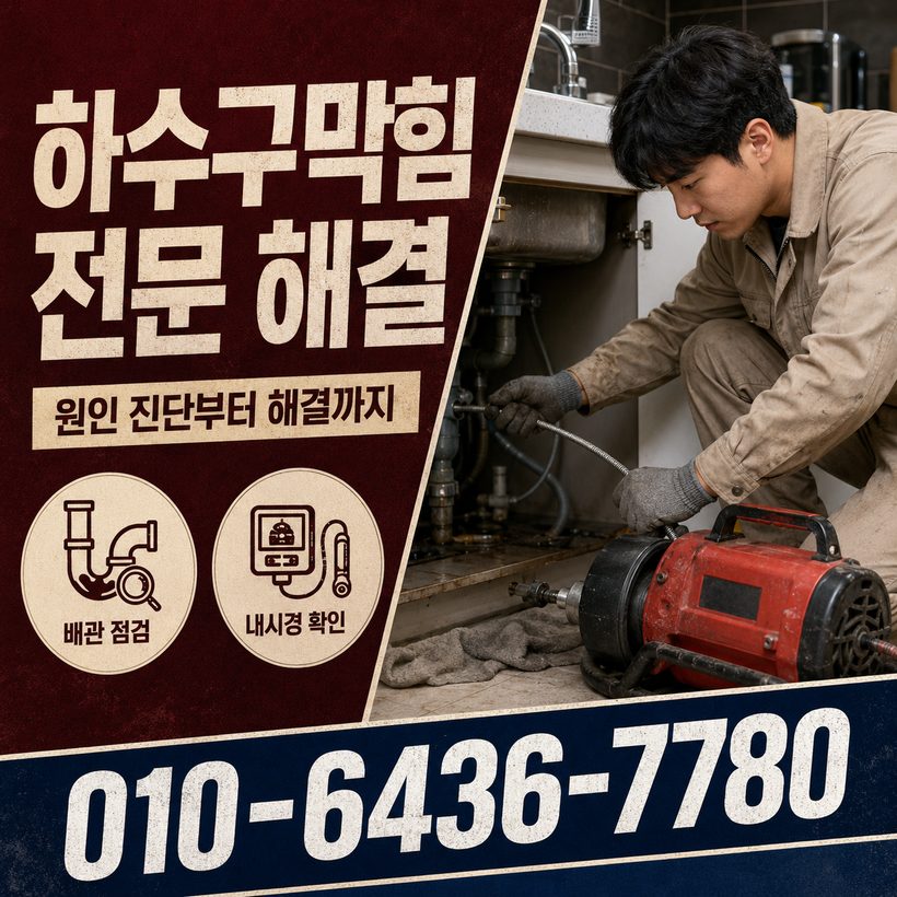 동삼동 하수구막힘 빠른출동 3