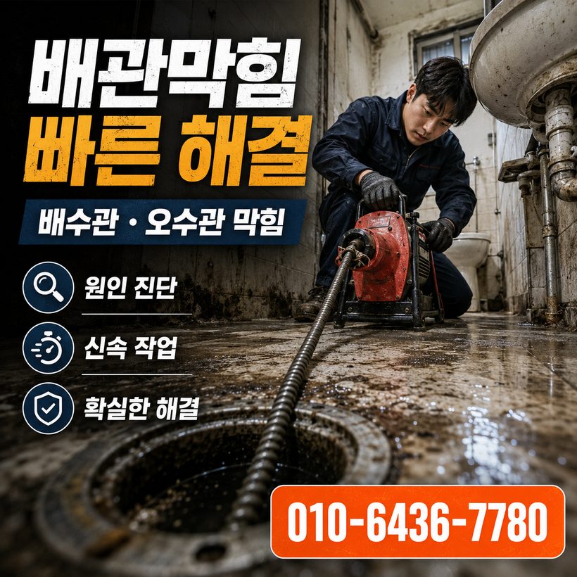 신선동 하수구막힘 빠른출동 1