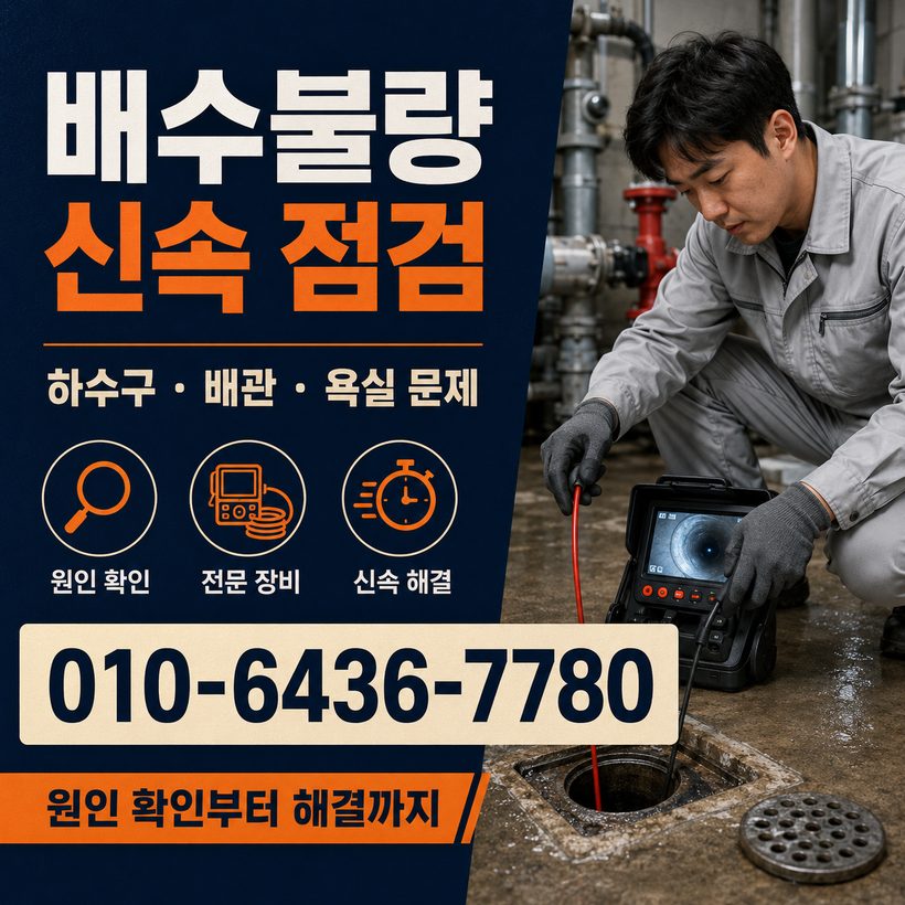 양정동 하수구막힘 빠른출동 4