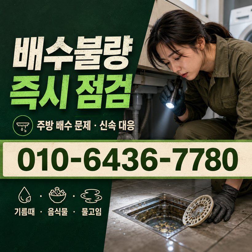 범천동 하수구막힘 빠른출동 5
