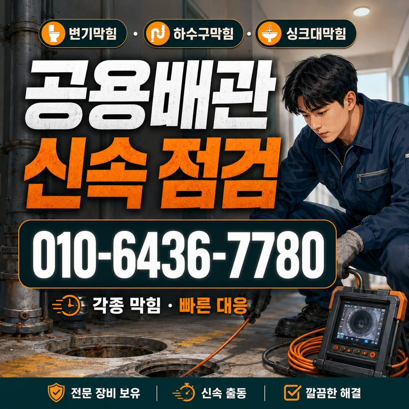 동삼동 하수구막힘 빠른출동 4
